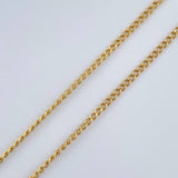 Set Cadena y Dije Mini Cubana + Silueta Corazon 1.5gr / Oro Amarillo 18K (Oferta) $