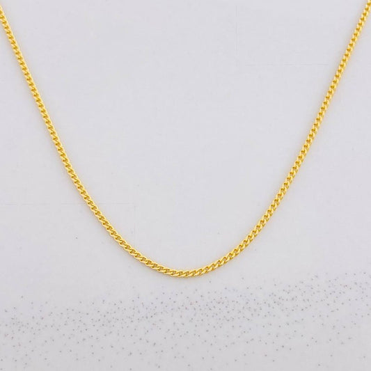 Cadena Mini Cubana 4.75g / 50cm / 1.48mm Oro Amarillo 18K