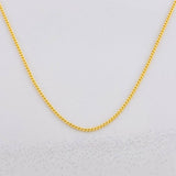 Cadena Mini Cubana 1.75g / 45cm / 0.95mm Oro Amarillo 18K