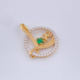 Dije Love 1.25gr / 2cm / Dos Oros Amarillo Blanco 18K &