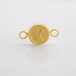 Herraje Circulo Letra X 0.45g / 1.5cm Oro Amarillo 18K