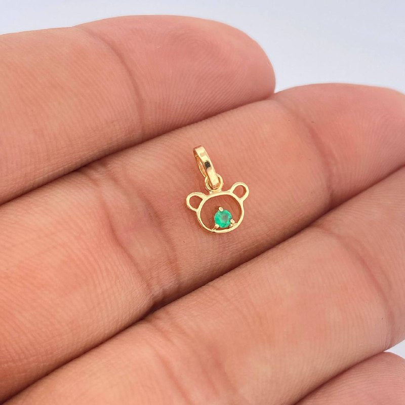 Dije Silueta Oso 0.3gr / 1.1cm / Oro Amarillo 18K $