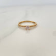 Anillo Solitario Churumbela 1.5gr / T6 / 2.3cm / Oro Amarillo 18K $