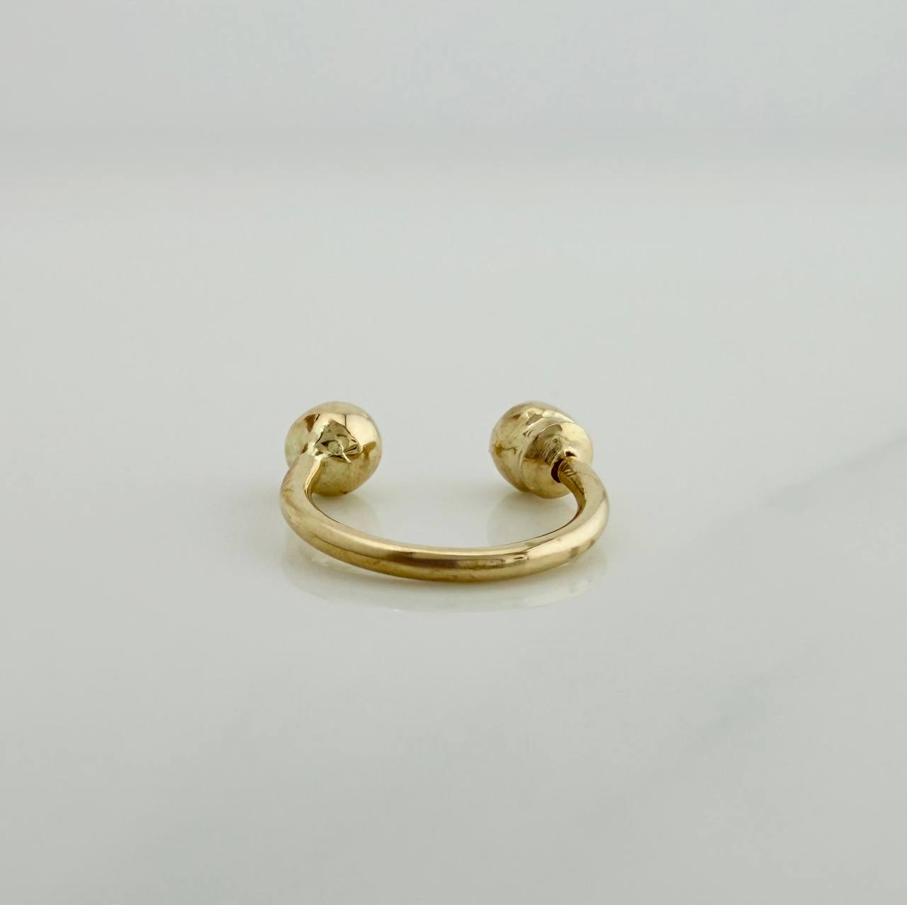 Piercing Curvo Bola 0.4 g / 1 cm Oro Amarillo 18K