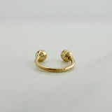 Piercing Curvo Bola 0.4 g / 1 cm Oro Amarillo 18K