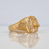 Anillo Herradura Caballo 5.5 g / T9 3/4 Oro Amarillo 18K