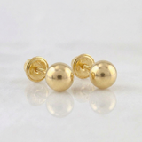 Topos Bola Lisa 0.65 g / 6 mm Oro Amarillo 18K