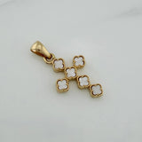 Dije Cruz Trebol 3.25 g / 3.3 cm Oro Amarillo 18K