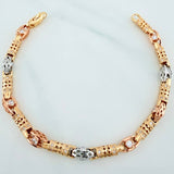 Pulso Barril Enmallado 18.85 g / 20 cm / 5 mm Tres Oros 18K