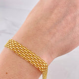 Pulso Chino 12.05g / 20.7cm / 11.8mm Oro Amarillo 18K