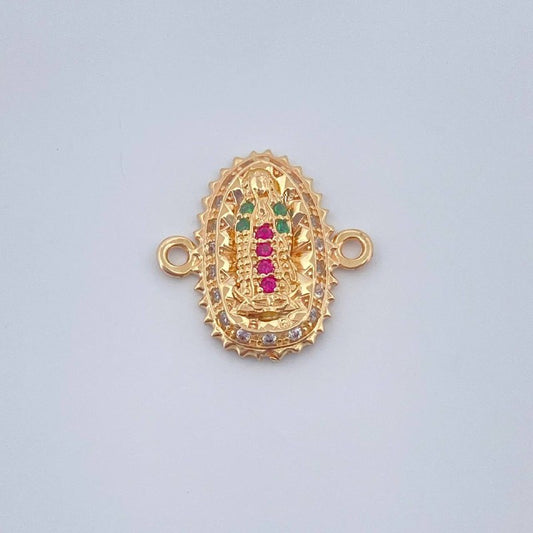 Herraje Virgen De Guadalupe 1.4gr / 1.5cm / Oro Amarillo 18K &