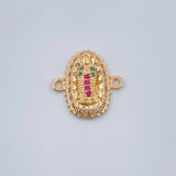 Herraje Virgen De Guadalupe 1.4gr / 1.5cm / Oro Amarillo 18K &