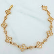 Pulso Trebol Gota 12.8 g / 20.6 cm / 9.4 mm Oro Amarillo 18K