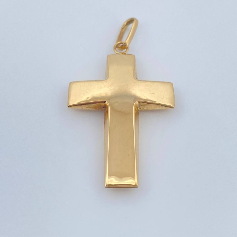 Dije Cruz  1.9gr / 4cm / Oro Amarillo 18K &