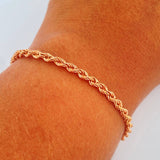Pulso Lazo 2.9gr / 19cm / Oro Rosa +3 18K $