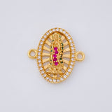 Herraje Virgen de Guadalupe 2.05g / 1.8cm Oro Amarillo 18K