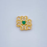 Herraje Trebol Cuatro Hojas 0.75gr / 1.2cm / Oro Amarillo 18K &