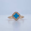 Anillo Trebol 2.65gr / T8 / Oro Amarillo 18K &