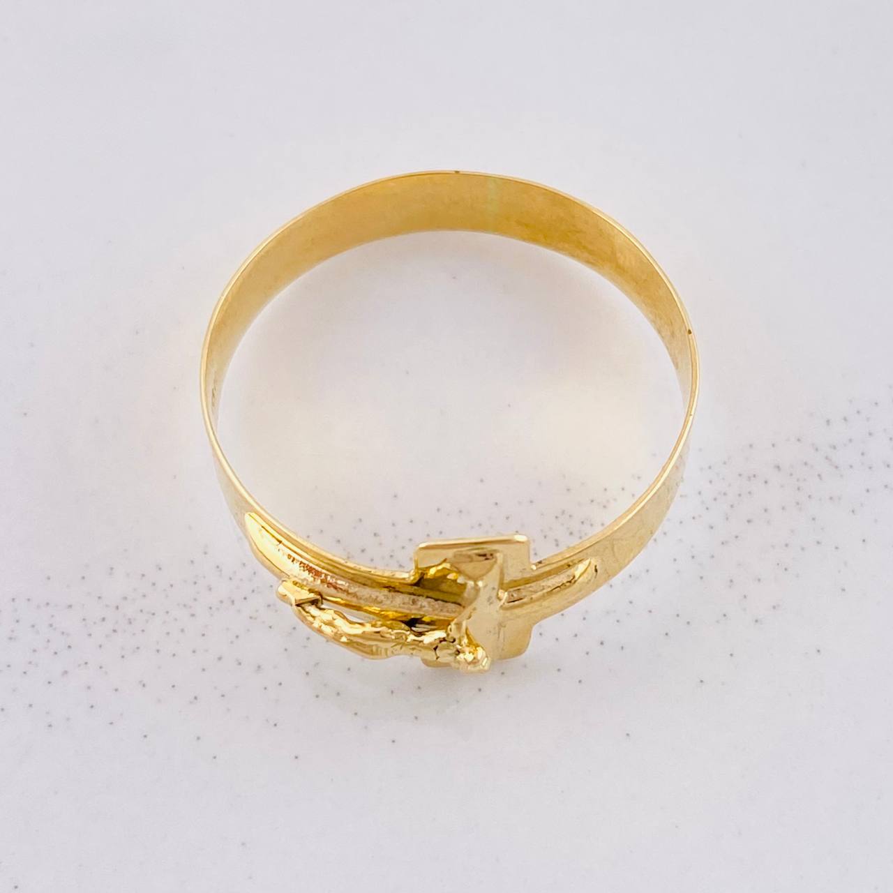 Anillo Cruz Cristo 2g / T11 3/4 Oro Amarillo 18K