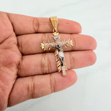 Dije Cruz Cristo Milagroso De Buga 5.45 g / 3.6 cm Tres Oros 18K