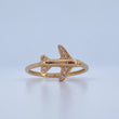 Anillo Avion 1.7gr / T6 / Oro Amarillo 18K &
