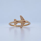 Anillo Avion 1.7gr / T6 / Oro Amarillo 18K &