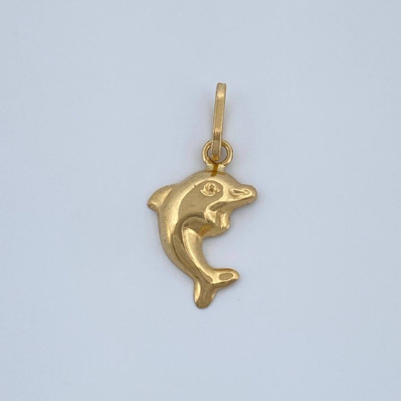 Dije Delfin 0.45gr / 2cm / Oro Amarillo 18K &