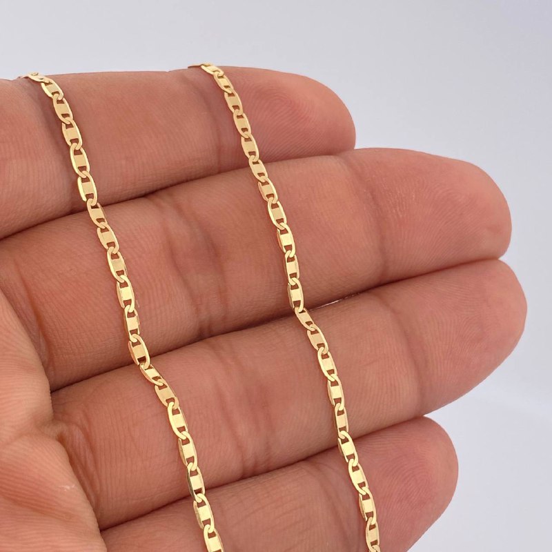 Cadena Escalera Plana 4.55gr / 60cm / Oro Amarillo +3 18K $