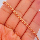 Pulso Lazo 2.9gr / 19cm / Oro Rosa +3 18K $