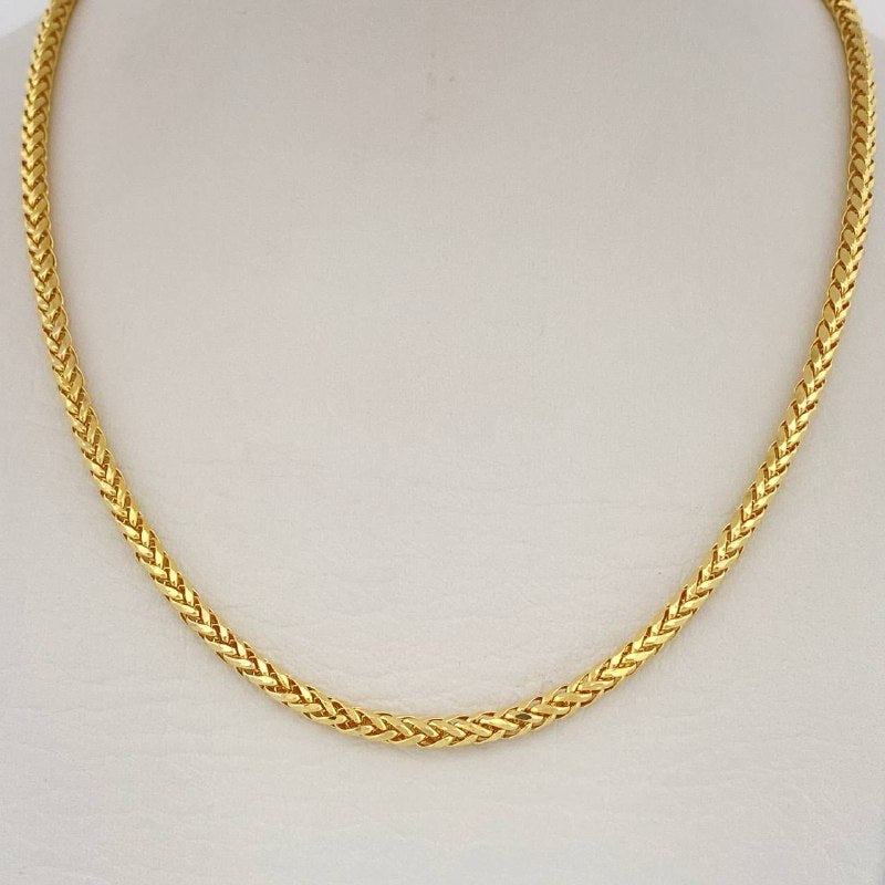 Cadena Franco 7.65gr / 61.5cm / Oro Amarillo +3 14K Italy $