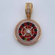 Dije Ruleta 6.45gr / 3.1cm / Tres Oros 18K $