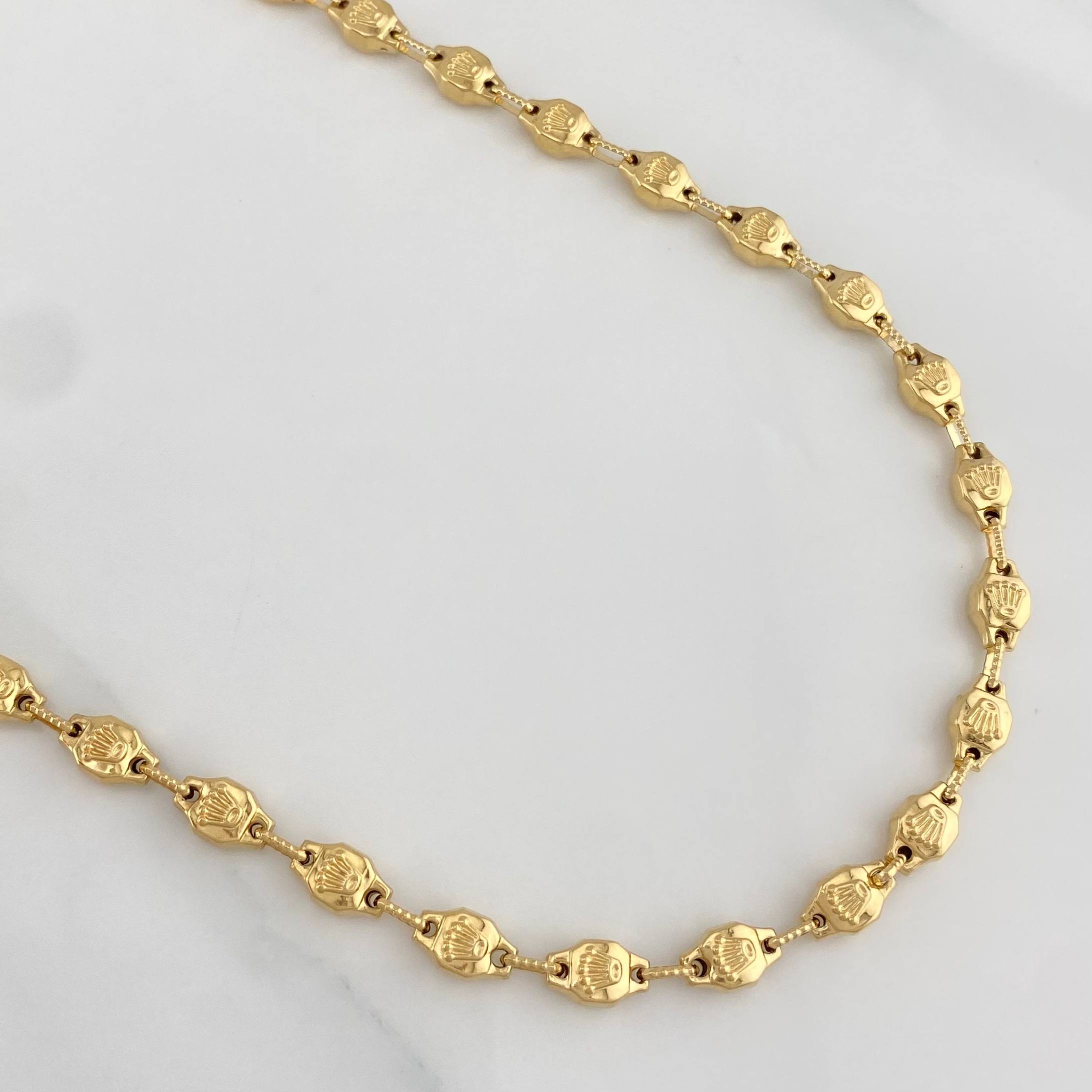 Cadena Rustica Corona 16.35 g / 61 cm / 5.6 mm Oro Amarillo 18K