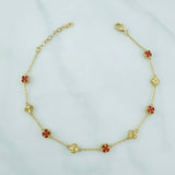 Pulso Trebol Aro Seguido 3.8 g / 21.7 cm / 4.1 mm Oro Amarillo 18K