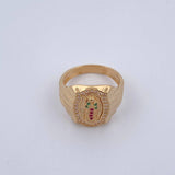 Anillo Virgen de Guadalupe 5.6gr / T7 1/4 / Oro 18K $
