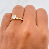Anillo Solitario Churumbela 1.9 g / T5 Oro Amarillo 18K