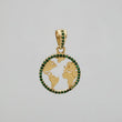 Dije Silueta Tierra 2.1 g / 2.5 cm Oro Amarillo 18K