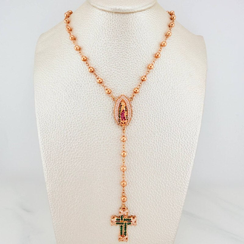Rosario Virgen De Guadalupe 13.55 g / 39 cm / 4 mm Oro Rosa 18K