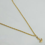 Set Cadena Lazo + Dije Ancla / 1,15 gr / 45 cm Oro Amarillo 18K