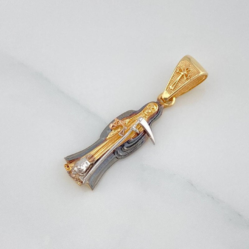 Dije Santa Muerte 2.5 g / 3 cm Tres Oros 18K