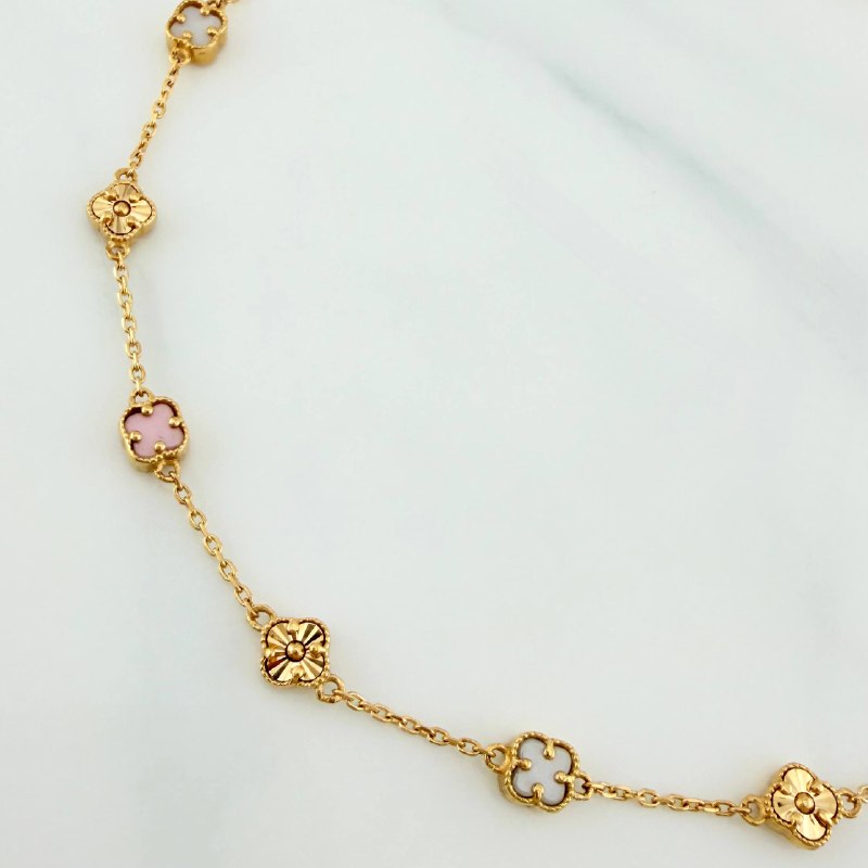 Pulso Trebol Aro Seguido 3.75 g / 21.5 cm / 4.9 mm Oro Amarillo 18K