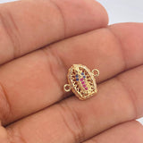 Herraje Virgen De Guadalupe 1.2gr / 1.5cm / Oro Amarillo 18K &