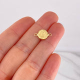 Herraje Circulo Letra D 0.4g / 1.5cm Oro Amarillo 18K