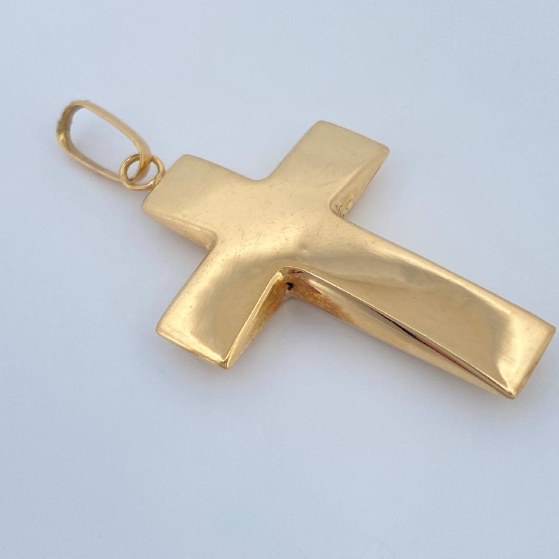 Dije Cruz  1.9gr / 4cm / Oro Amarillo 18K &