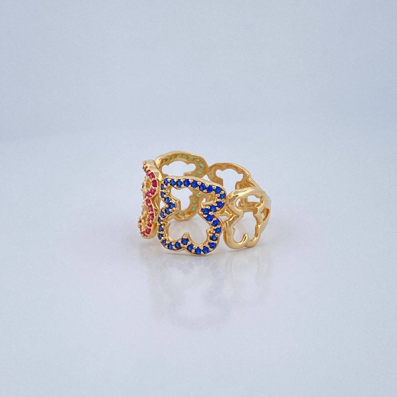 Anillo Osos Silueta 3.7gr / T7 / Oro Amarillo 18K $