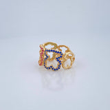 Anillo Osos Silueta 3.7gr / T7 / Oro Amarillo 18K $