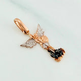 Dije San Miguel 1.05 g / 2.3 cm Tres Oros 18K