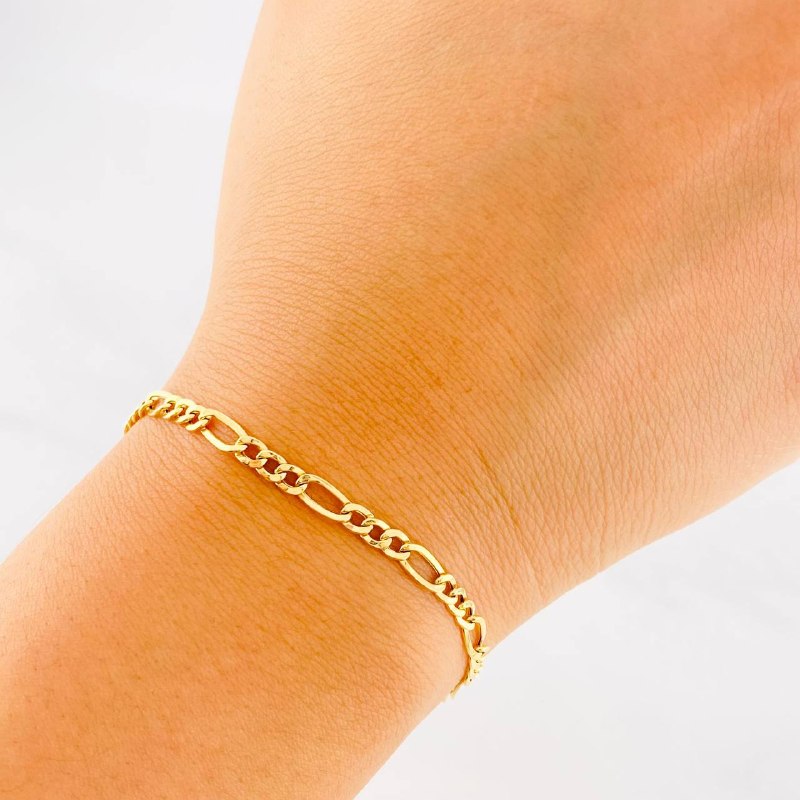 Pulso Fígaro 1.45g / 19cm / 3.55mm Oro Amarillo 18K