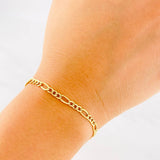 Pulso Fígaro 1.45g / 18.8cm / 3.6mm Oro Amarillo 18K