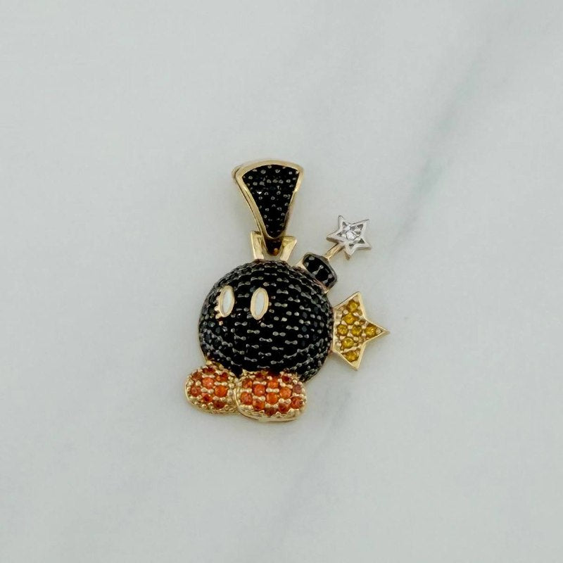 Dije Bomba 3.2 g / 2.4 cm Tres Oros 18K