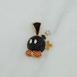 Dije Bomba 3.2 g / 2.4 cm Tres Oros 18K